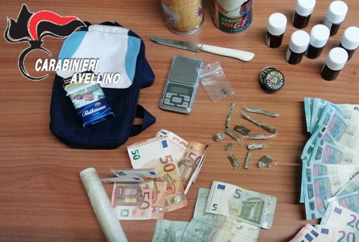 Serino| Sorpreso in possesso di hashish e marijuana, 27enne ai domiciliari