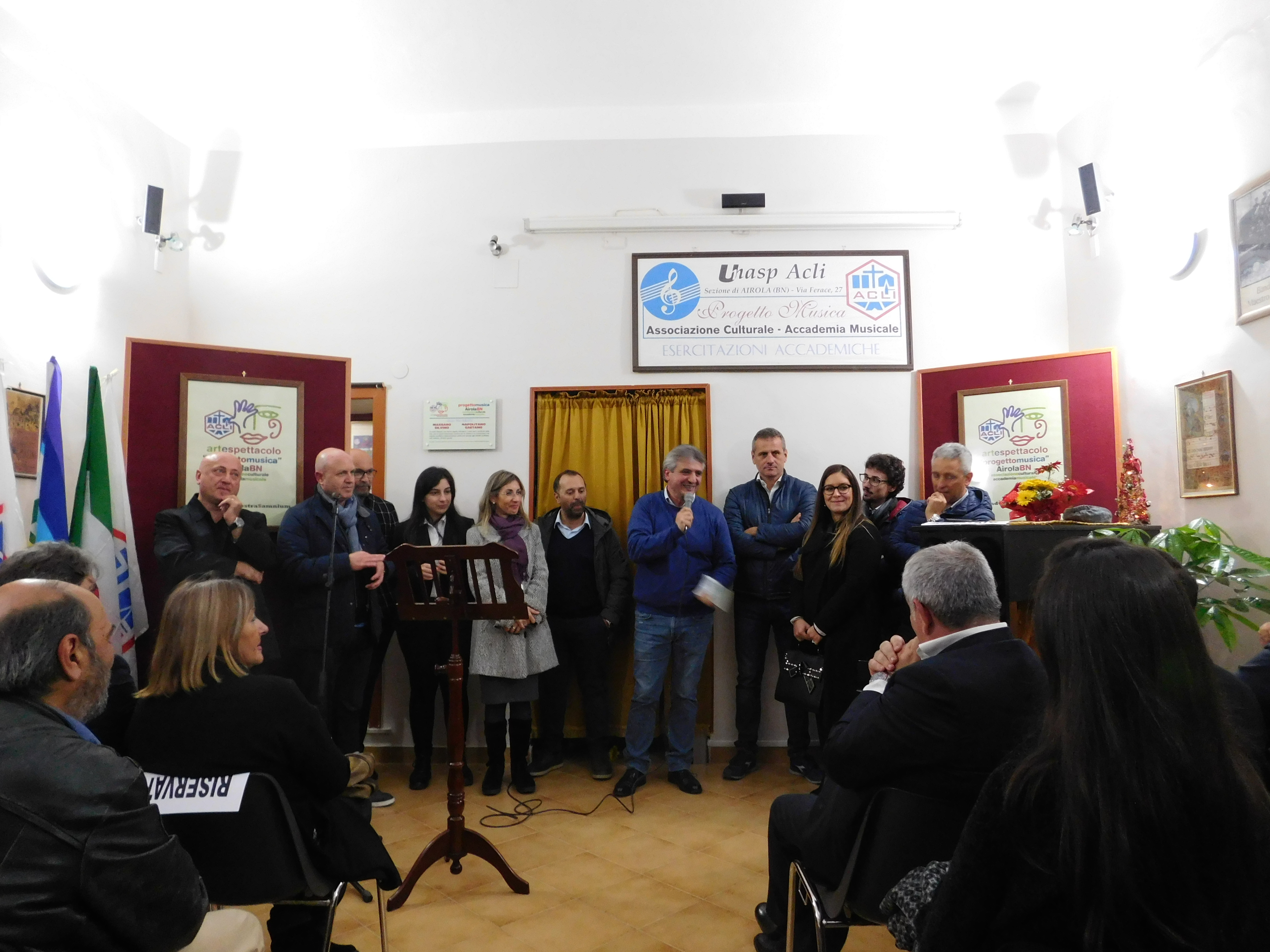 Airola| Progetto Musica AcliArteSpettacolo Sannio, inaugurata la nuova sala concerto dedicata ai M° Silvino Massaro e Gaetano Napolitano
