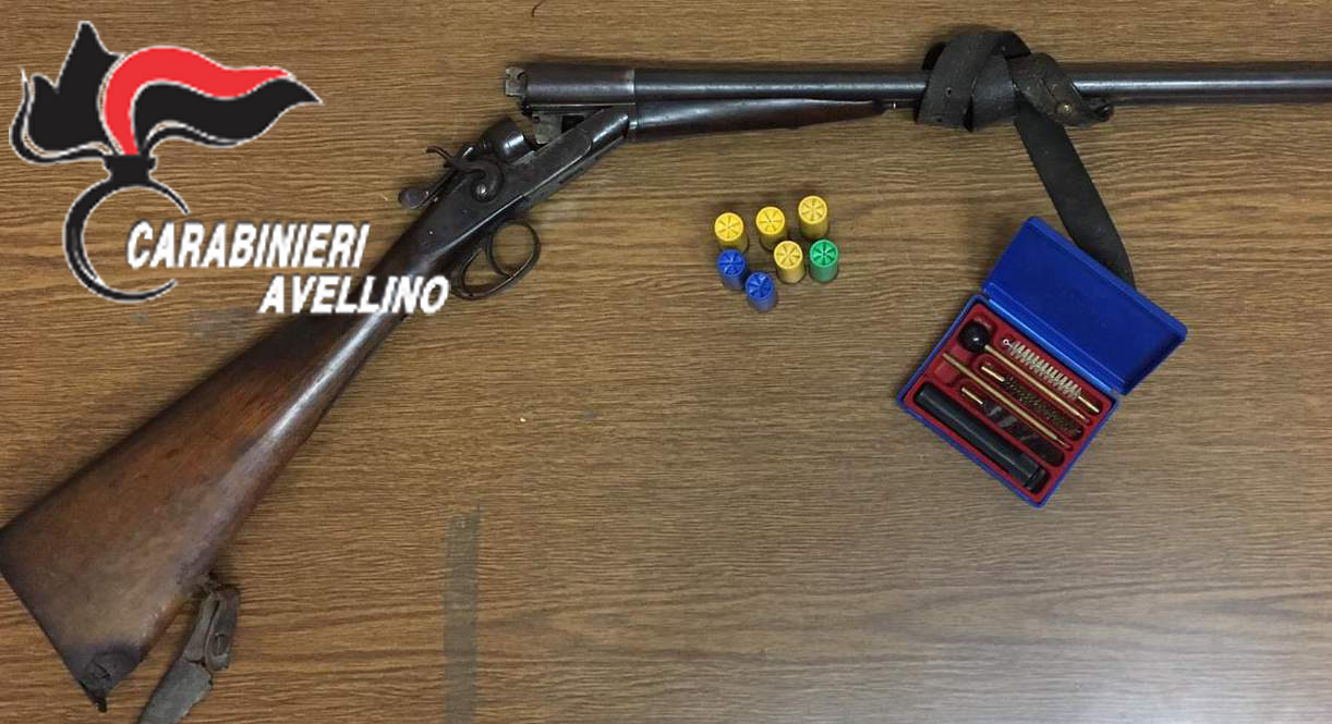Avella| Fucile con matricola abrasa, arrestato 68enne