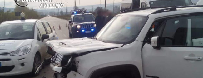 Flumeri| Jeep contro autocarro, intera famiglia in ospedale: feriti anche 3 minori