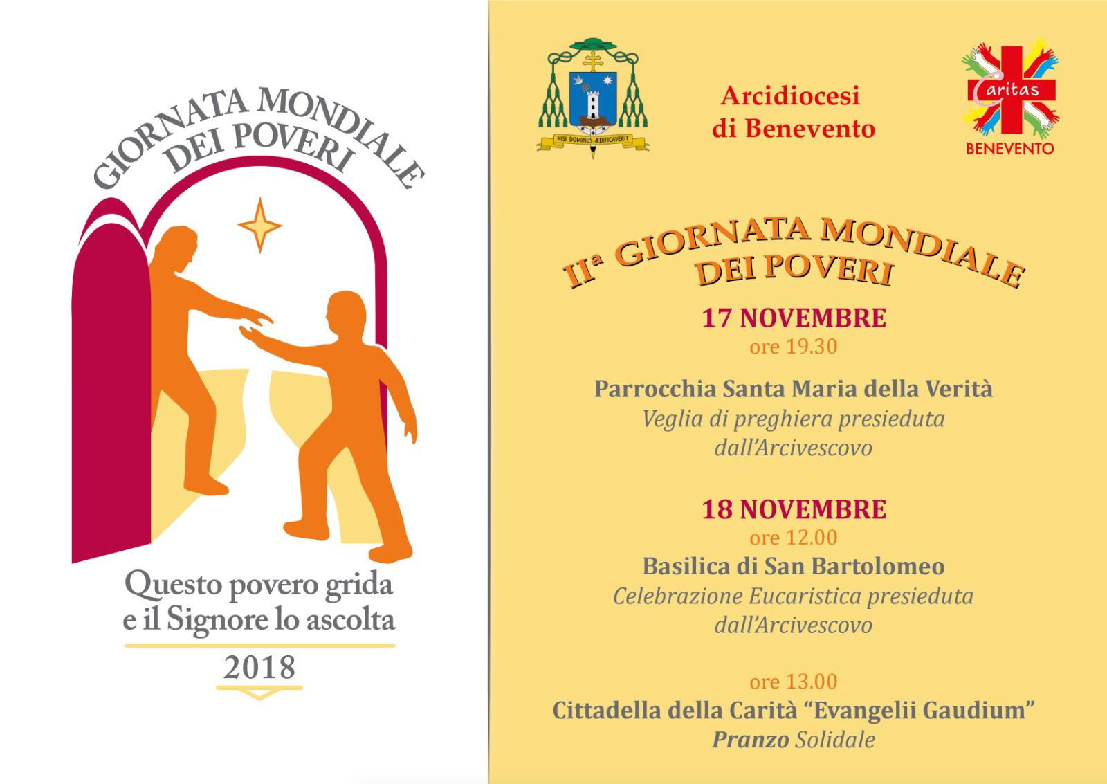 A Benevento si celebra la “II Giornata dei poveri”