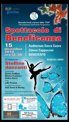 Benevento| Seconda Edizione di “Stelline Danzanti per FOP” all’insegna della beneficenza