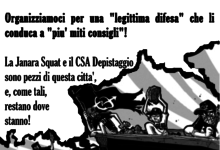 Benevento| Depistaggio e Janara Squat: iniziative comuni contro la “barbarie capitalista”