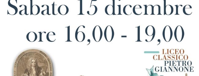 Benevento| Sabato 1° Open Day del Liceo Classico “Giannone”