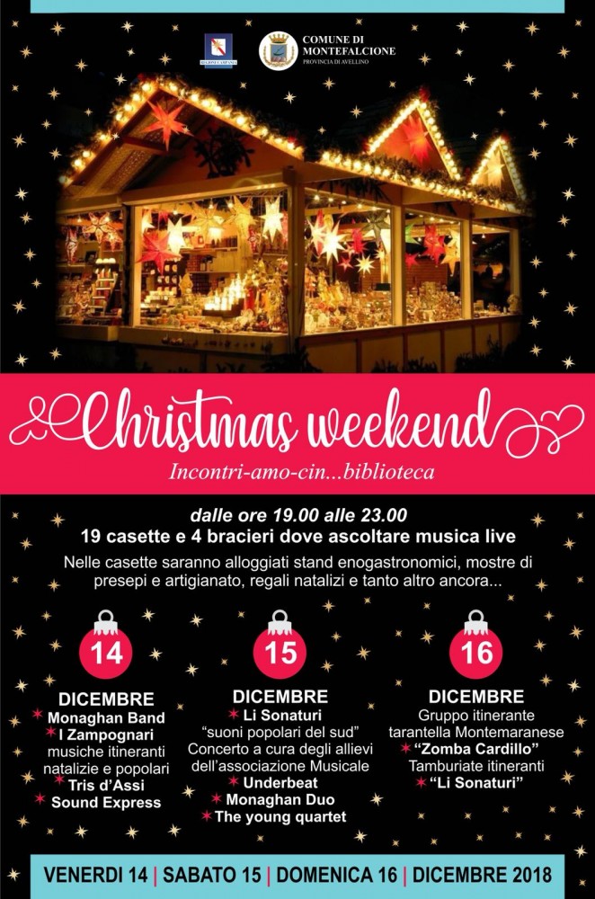 Montefalcione| Christmas Weekend: Montefalcione si trasforma in un villaggio di Natale