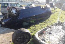 Benevento| Macchina si ribalta a Piano Cappelle, contusioni e paura per il conducente