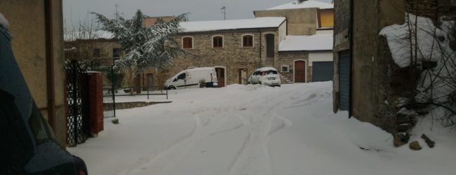 La lunga scia del freddo.Nevica ancora nell’alto Sannio