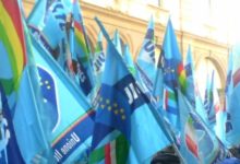 Uil Benevento,in marcia verso la manifestazione di Roma