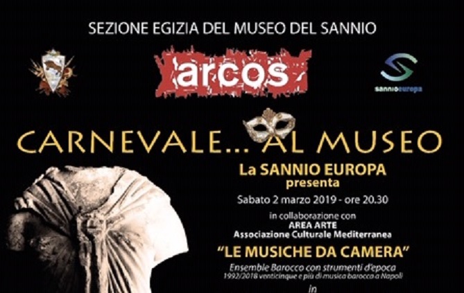 Serata di Carnevale in musica tra le volte del Museo Arcos di Benevento.