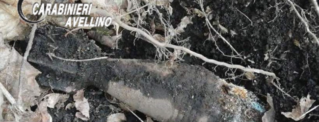 Montella| Tre bombe della Seconda Guerra mondiale ritrovate in un fondo agricolo