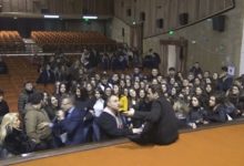 “Gramigna”: l’intimita’ di Luigi, figlio del boss Di Cicco. L’attore agli studenti beneventani: “Non esistono destini già segnati”