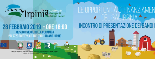 Ariano Irpino| Bandi sullo sviluppo rurale, domani la presentazione del Gal Irpinia