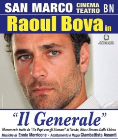 Benevento| Arriva Raoul Bova in “Il Generale”, reading teatrale scritto e diretto da Giambattista Assanti