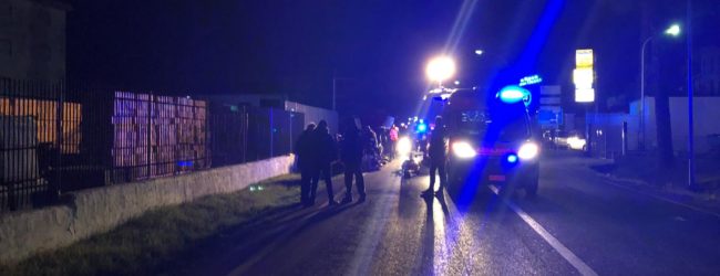 San Giorgio del Sannio| Auto si ribalta in via dei sanniti.Un ferito