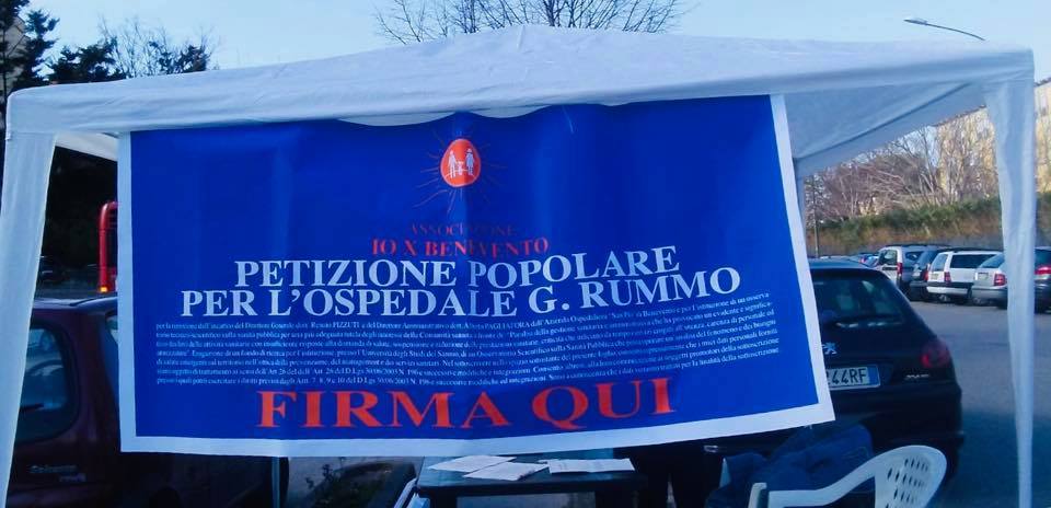 Benevento| A.O. San Pio, IoXBenevento: raccolte le prime mille firme