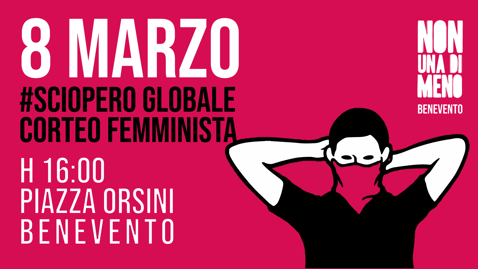 8 marzo, sciopero globale delle donne: corteo a Benevento