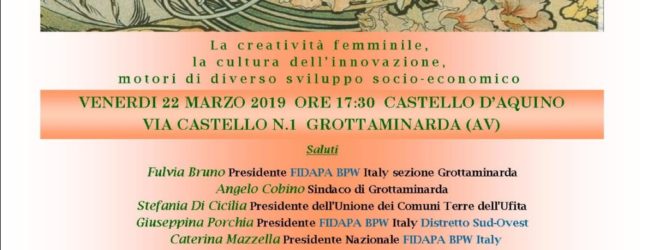Grottaminarda| Creatività femminile e donne imprenditrici, convegno della Fidapa