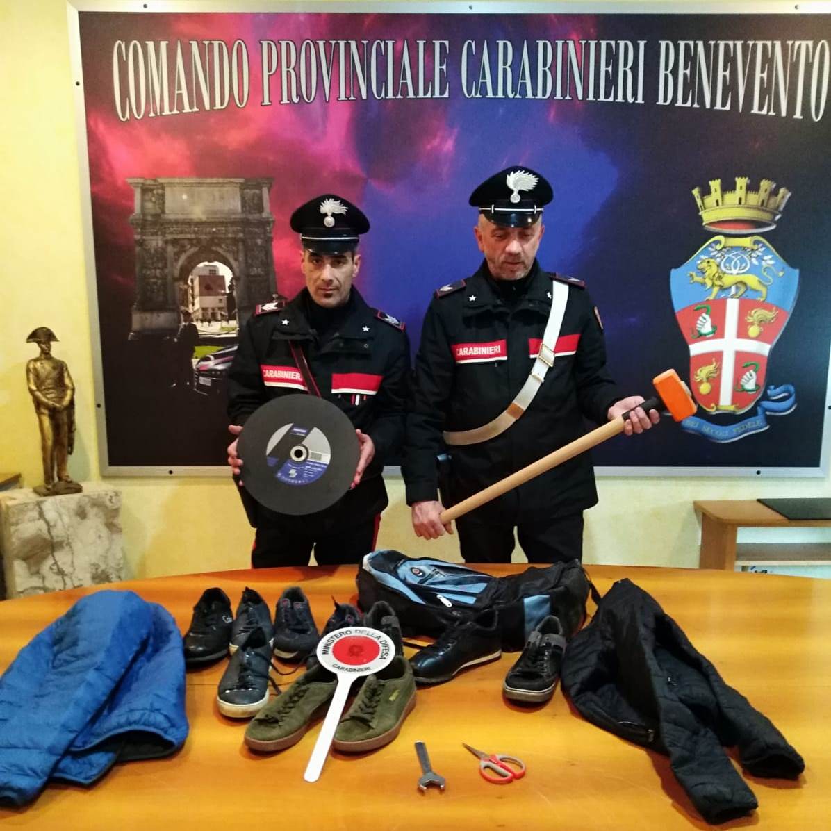 Benevento| Furto gioielleria Buonvento,arrestati due romeni