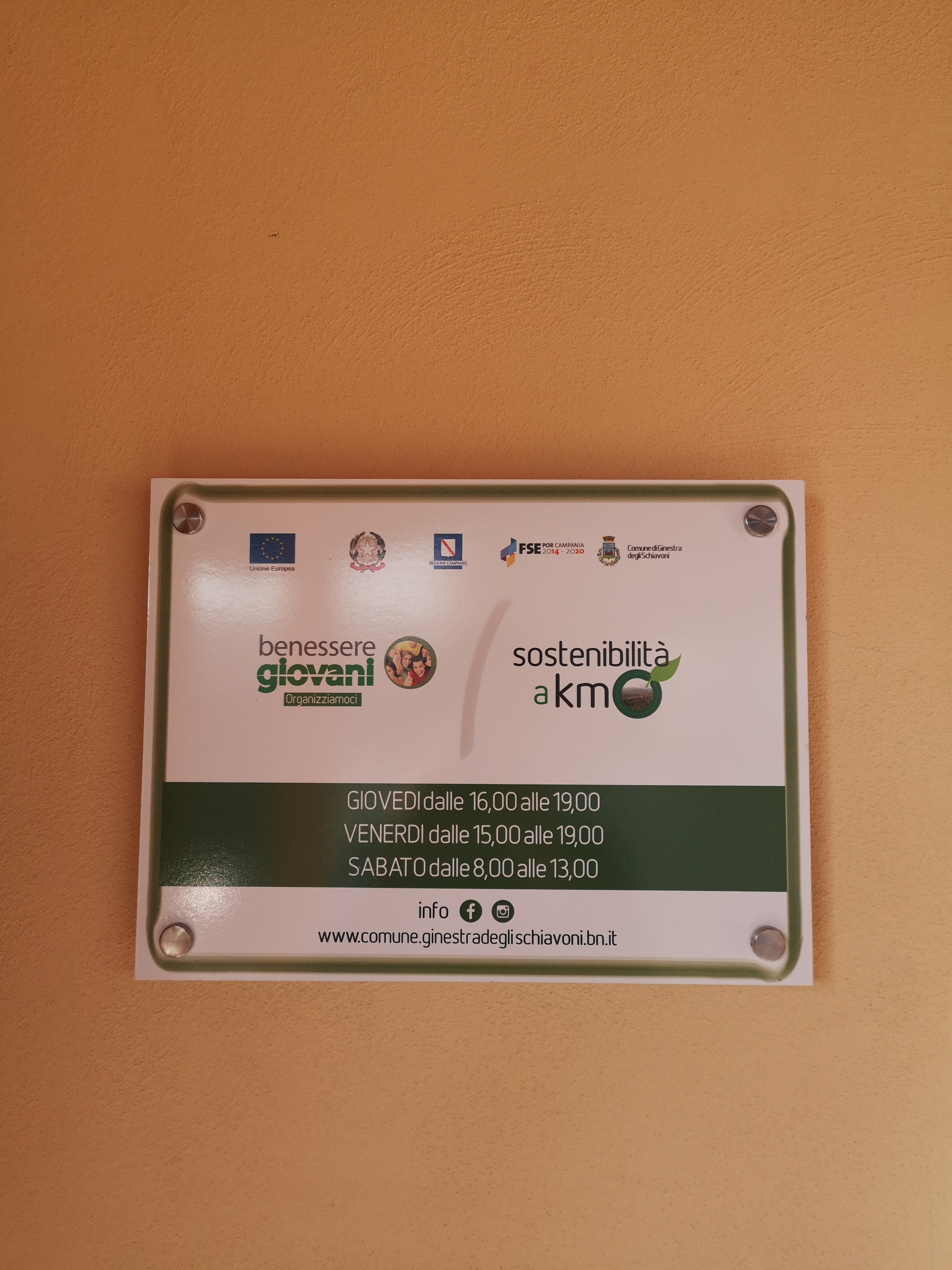Benessere Giovani – Sostenibilità a Km0 parte il progetto a Ginestra degli Schiavoni
