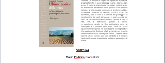 Benevento| A Futuridea si presenta il libro di Di Gennaro “La Terra dei fuochi”