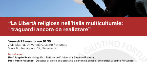 Benevento| “La libertà religiosa nell’Italia multiculturale” venerdì all’Unifortunato lectio magistralis di Carlo Cardia