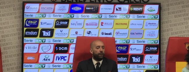 Benevento, Bucchi: “Dobbiamo guardare avanti con serenità. Con la società non parlo mai a caldo”