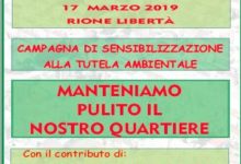 Benevento| “Manteniamo pulito il nostro quartiere”: al Rione Libertà la prima domenica ecologica
