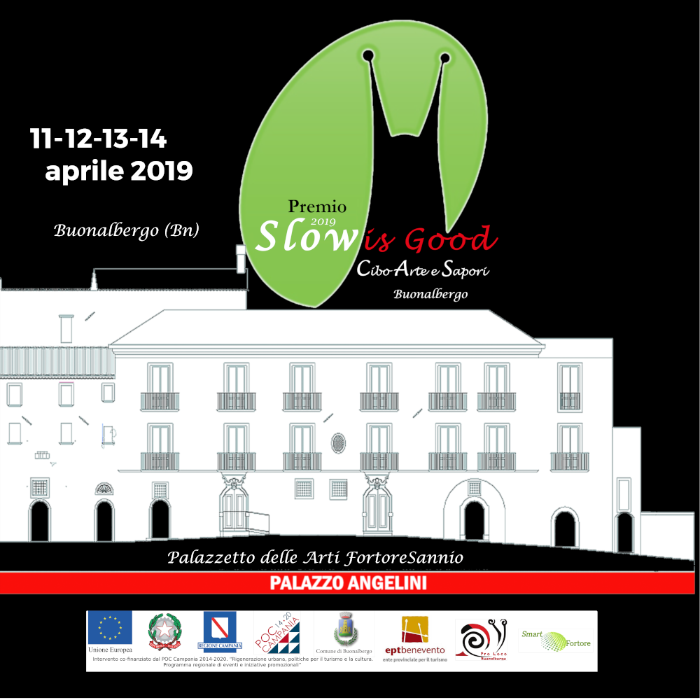 Buonalbergo: Premio Slow is Good, oggi alle ore 18:00 Palazzo Angelini