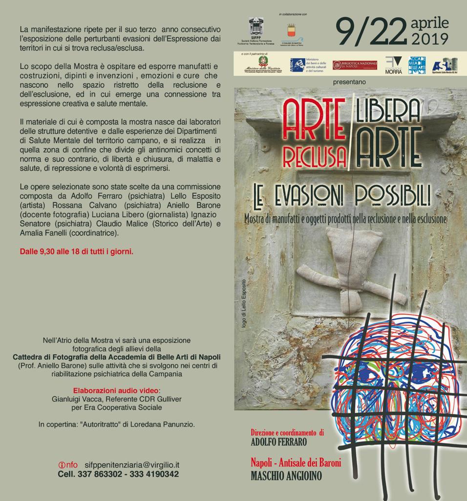 Asl, le opere dei pazienti del Centro Diurno di Riabilitazione in mostra al Maschio Angioino