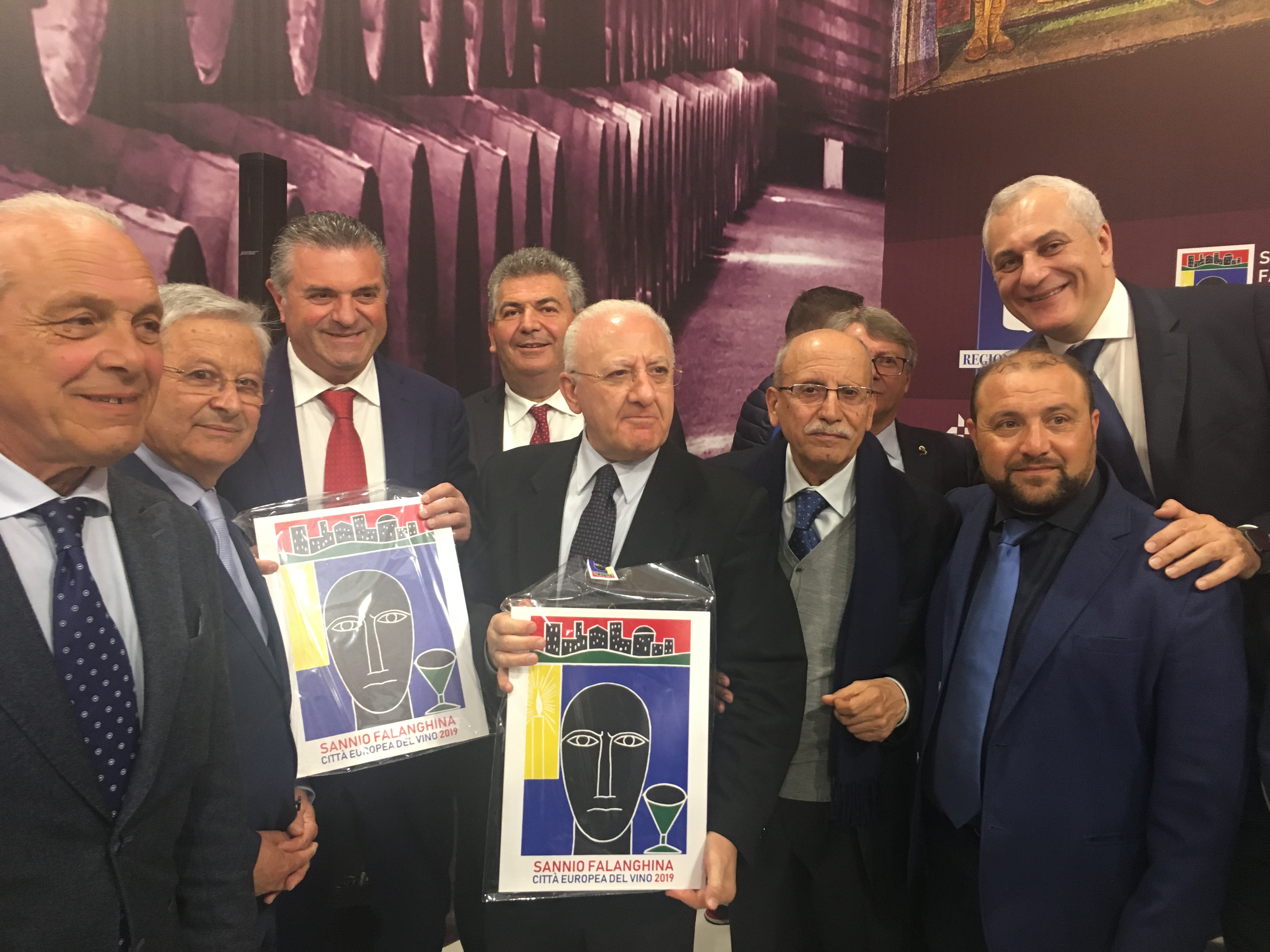 Verona| Vinitaly, Di Maio e i Governatori Zaia e De Luca brindano a Sannio Falanghina 2019