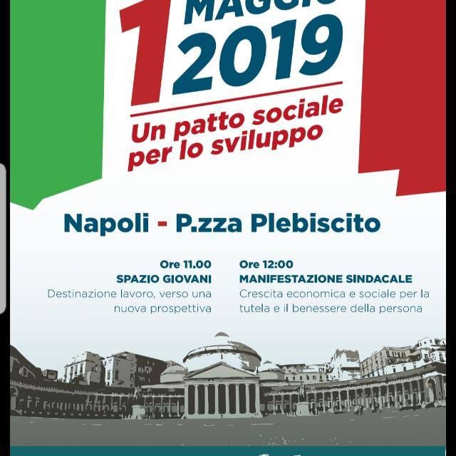 Napoli| 1 Maggio, Confsal di Benevento presente alla manifestazione “Un patto Sociale per lo Sviluppo”