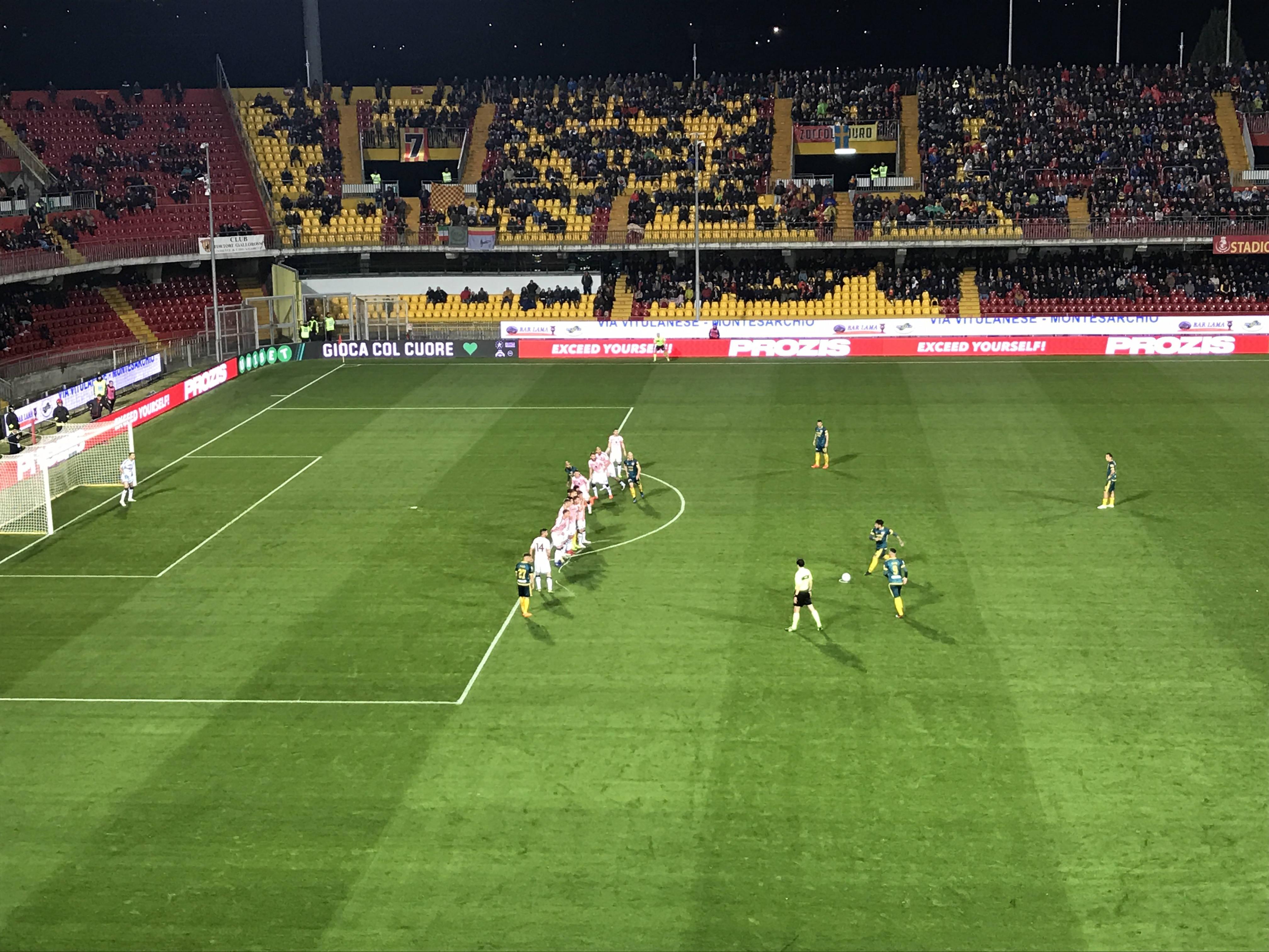 Benevento-Palermo: 1-2. Rosanero, profumo di A. La Strega sbatte contro Brignoli