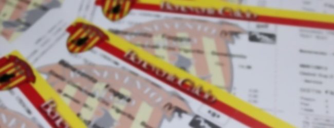 Benevento-Palermo, domani parte la prevendita dei biglietti