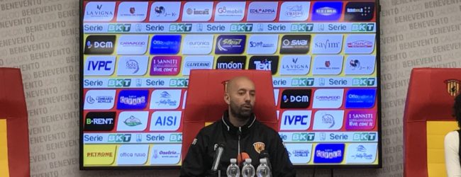 Benevento, Bucchi: “Gara col Palermo importante, ma non decisiva. Voglio una squadra feroce”