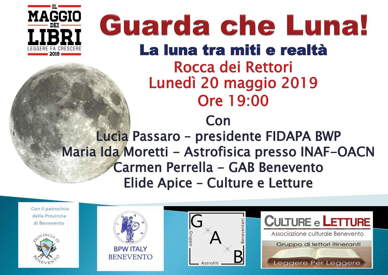 Benevento| Maggio dei libri 2019, incontro su “Guarda che Luna”