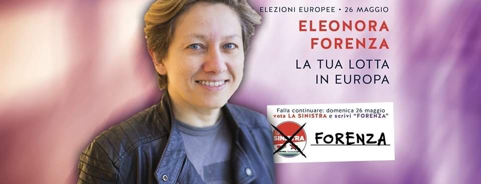 Benevento| Europee 2019, Eleonora Forenza domani sera al Morgana