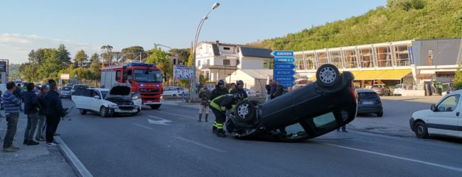 Incidente sull’Appia, convolte due auto a bordo anche due bambini