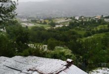 Grandine nel Sannio, danni sulla Vallata del Sabato