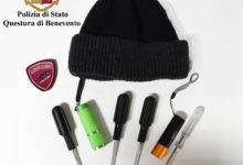 Benevento| Trovato in possesso di  cacciaviti, torce e altri strumenti atti allo scasso. Pregiudicato avellinese denunciato dalla Polizia