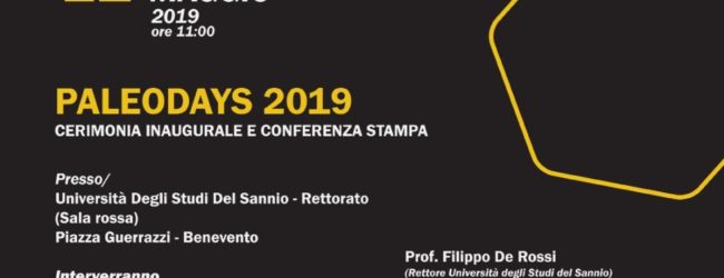 Benevento| Unisannio: si presenta il Paleodays 2019