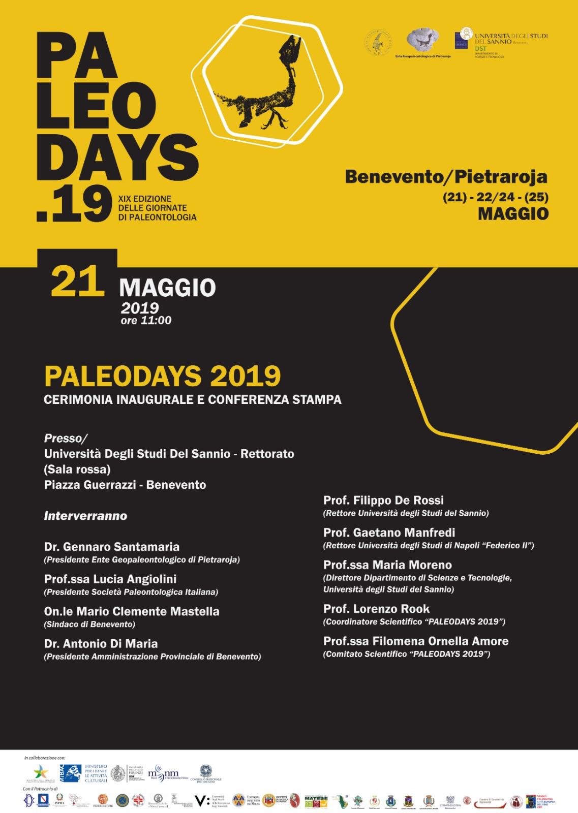 Benevento| Unisannio: si presenta il Paleodays 2019