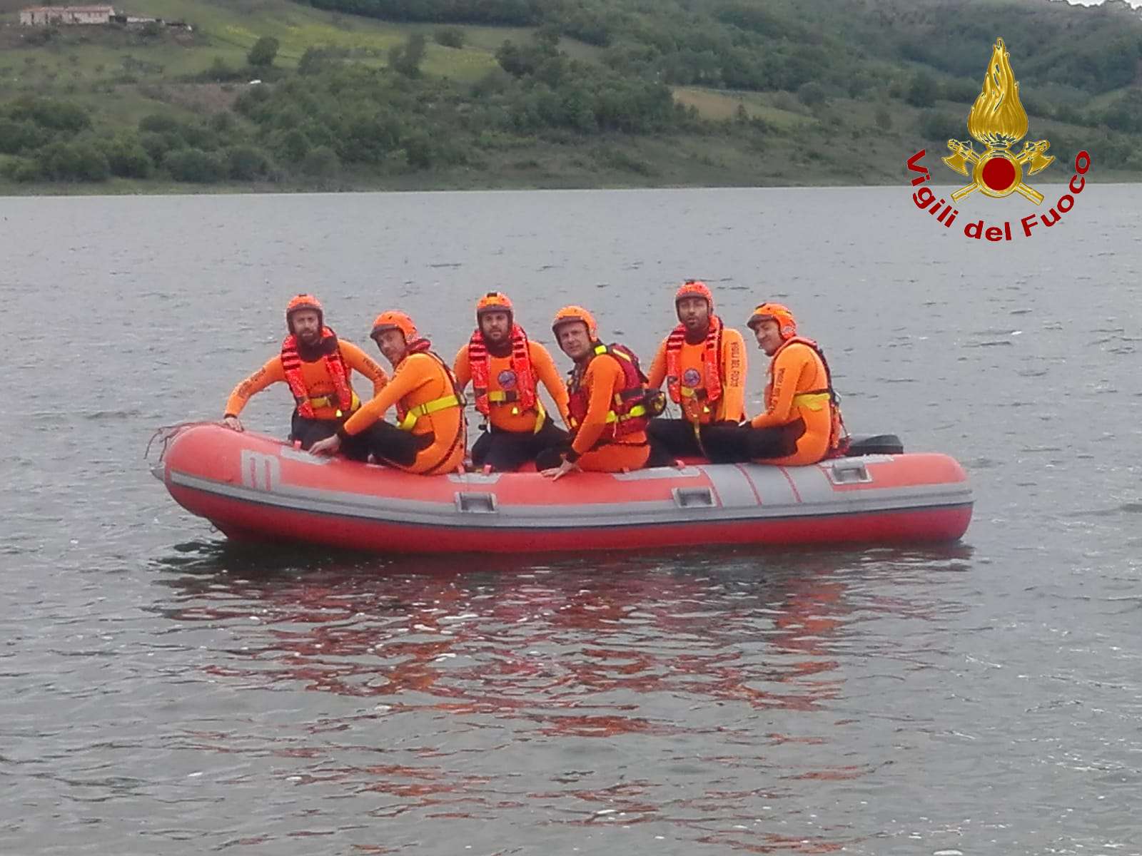 Campolattaro| Alla Diga di Campolattaro esercitazione dei Vigili del Fuoco