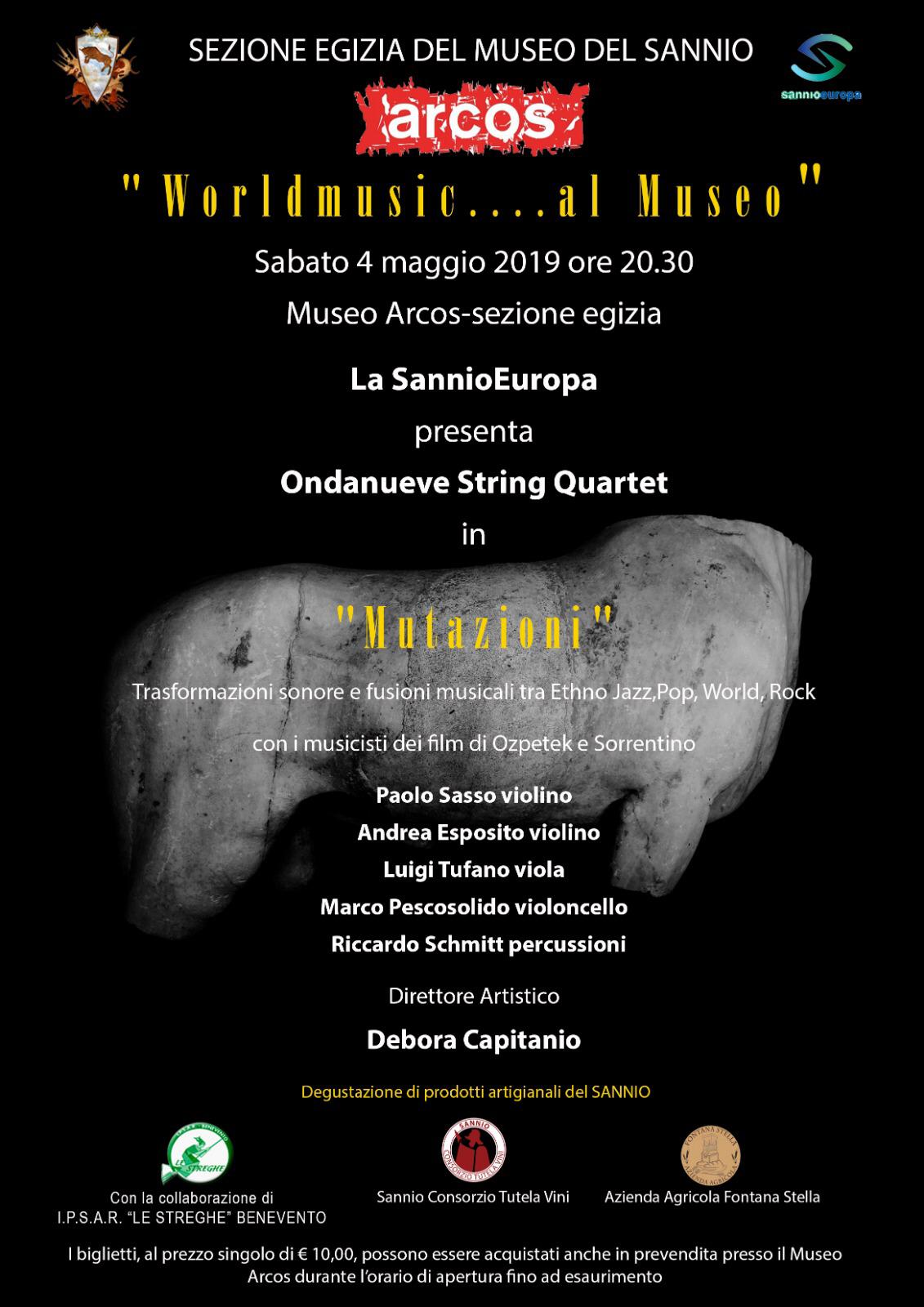 Benevento| Al Museo Arcos concerto “Mutazioni”