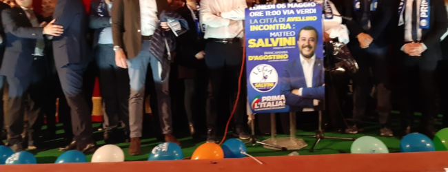 Avellino| Comunali, Salvini al cinema Partenio: al voto meglio soli che male accompagnati