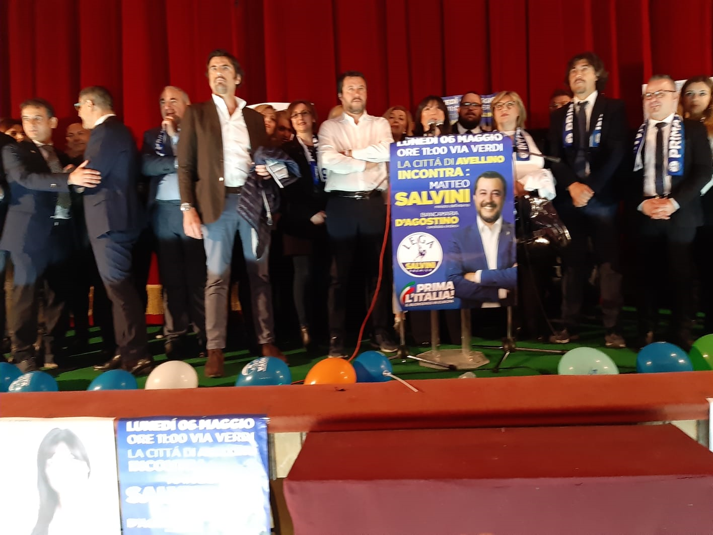 Avellino| Comunali, Salvini al cinema Partenio: al voto meglio soli che male accompagnati