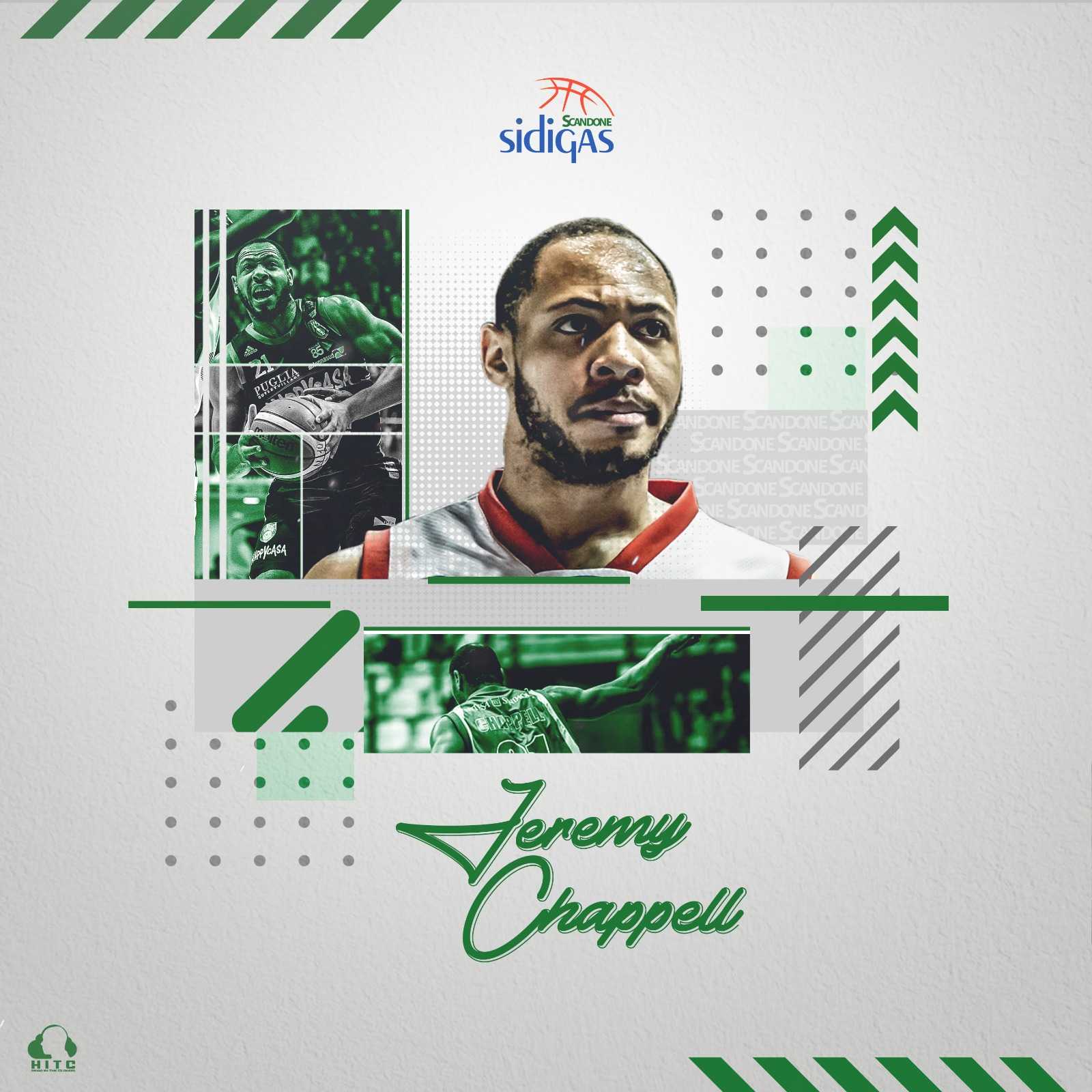 Sidigas, Jeremy Chappell è un giocatore biancoverde