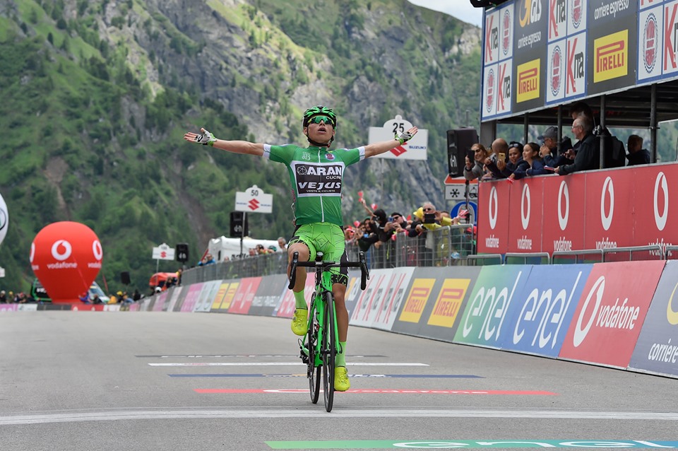 Ciclismo| Al Giro d’Italia Under 23 successo di tappa per Rubio della Aran Vejus. Festeggia anche il Sannio