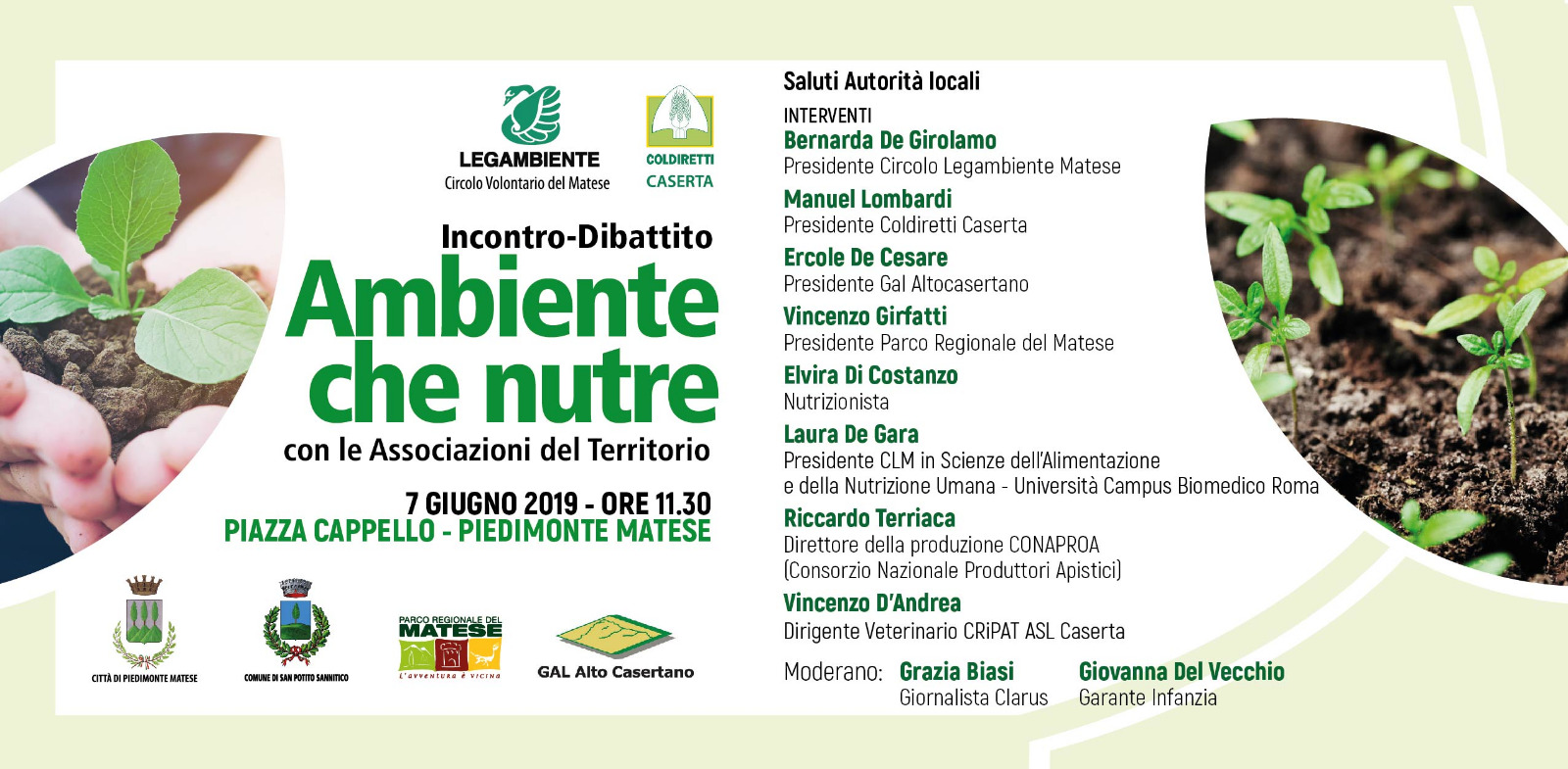 Piedimonte Matese| “Ambiente che nutre” incontro-dibattito il 7 giugno