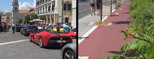 Ferrari e incuria, le due facce di Benevento