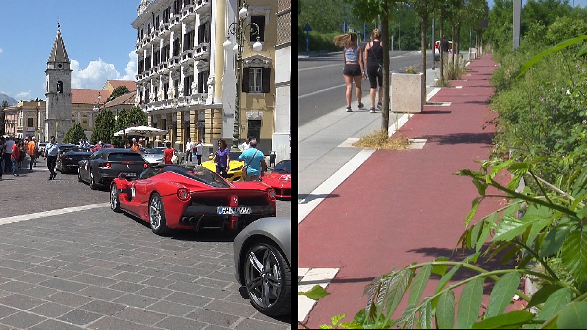 Ferrari e incuria, le due facce di Benevento